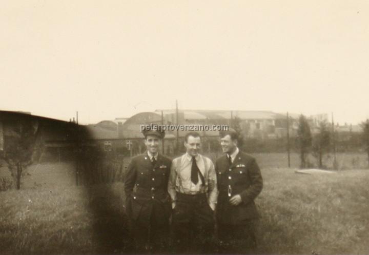 Peter Provenzano Photo Album Image_copy_010.jpg - From left to right: Peter Provenzano, Mike (last name unkown), and Victor Bono. Fall of 1940.